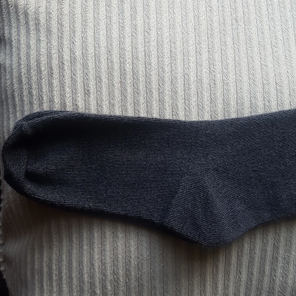 Dark Gray Knee High School Girl Socks